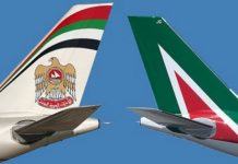 Negocierile Alitalia – Etihad. Conducerea operatorului italian a probat cedarea a 49% din actiuni in schimbul unei infuzii de capital