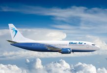 Blue Air zboara la Liverpool