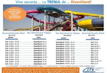 Mai multe trenuri la parcul de distractii Divertiland Chiajna